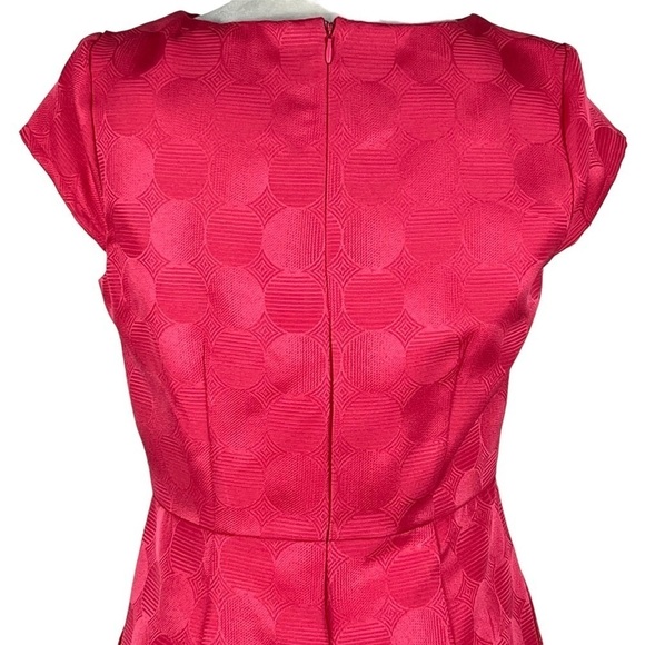 Shelby & PALMER PEPLUM SHEATH KNEE LENGTH DRESS WITH POCKETS & CAP SLEEVES - Picture 9 of 13